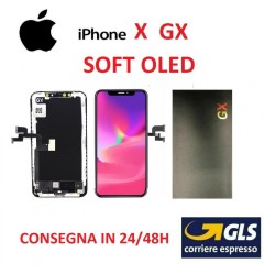 DISPLAY LCD IPHONE X GX 3 SOFT AMOLED VETRO TOUCH SCREEN SCHERMO