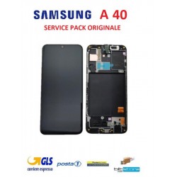 DISPLAY LCD SAMSUNG A40 2019 A405 ORIGINALE A40 NERO