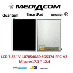 LCD per Tablet Mediacom SmartPad 860 S2 M-MP8S2A3G Brondi surfing Quantum V-1078540A0 SG5374-FPC-V2