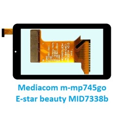VETRO TOUCH SCREEN Mediacom M-MP745GO flat FPC021H V2.0 E-star Beauty  MID 7338p FPC021H V2.0 HC18410C1 NERO