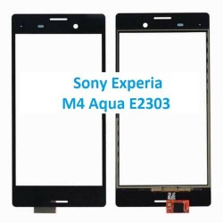 VETRO TOUCH SCREEN Sony Experia M4 Aqua E2303 NERO