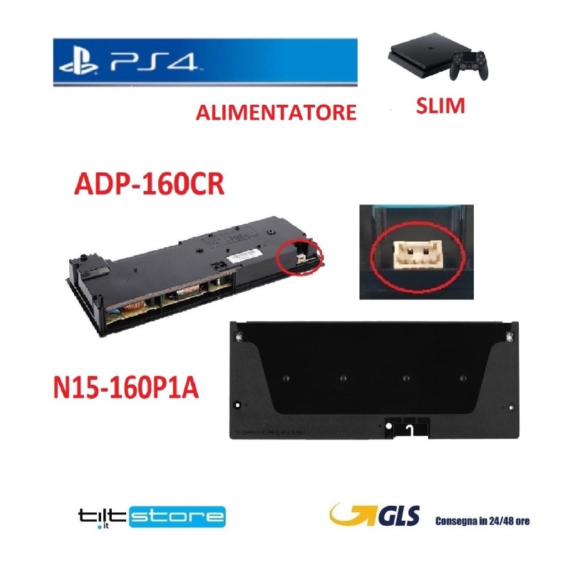 ALIMENTATORE PER PS4 SLIM ADP-160CR N15-160P1A CUH 20XX ORIGINALE RICONDIZIONATO