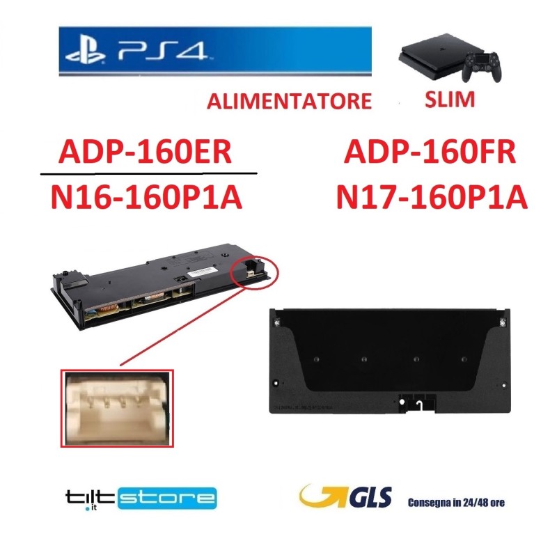 ALIMENTATORE PER PS4 SLIM ADP-160ER N16-160P1A ADATTABILE ADP-160FR CUH-2116