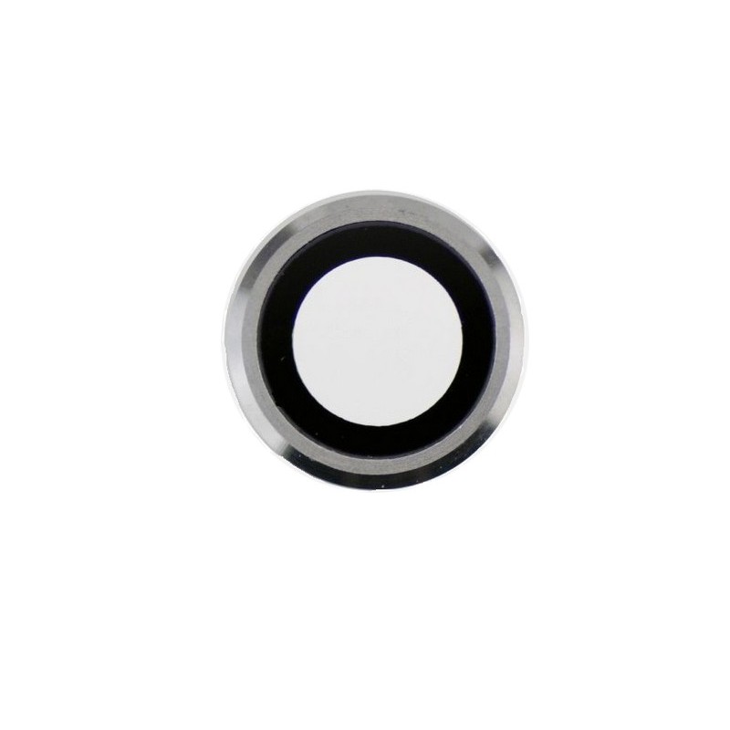 Anello Vetrino Fotocamera iPhone 6 6S Bianco Silver