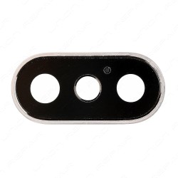 Anello Vetrino Fotocamera iPhone X Bianco