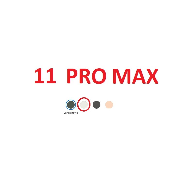 BIG HOLE IPHONE 11 PRO MAX BIANCO ( ARGENTO )