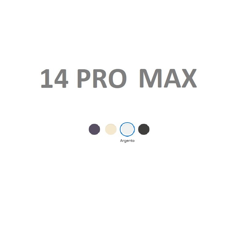 BIG HOLE IPHONE 14 PRO MAX BIANCO ARGENTO