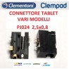 CONNETTORE CARICA TABLET CLEMENTONI MIO TAB VARI MODELLI CLEMPAD ALIMENTAZIONE VARI MODELLI
