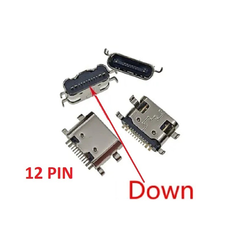 CONNETTORE DI CARICA RICARICA TYPE C 12 PIN PER VARI TABLET CINESI SAMSUNG HUAWEI BLACKVIEW ALCATEL ED ALTRI