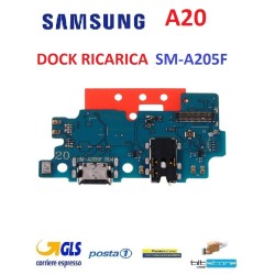 CONNETTORE RICARICA SAMSUNG A20 SM A205 CON MICROFONO