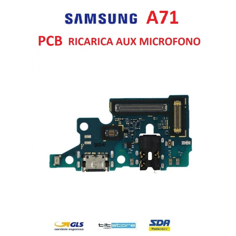 CONNETTORE RICARICA SAMSUNG A71 A715 SM-A715F DOCK CON MICROFONO PCB AUX TYPE C