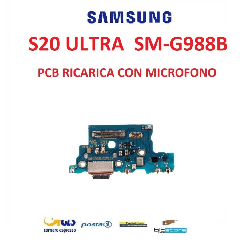 CONNETTORE RICARICA SAMSUNG S20 ULTRA SM G988 B DOCK CON MICROFONO AUX rev0.5B