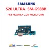 CONNETTORE RICARICA SAMSUNG S20 ULTRA SM G988 B DOCK CON MICROFONO AUX rev0.5B