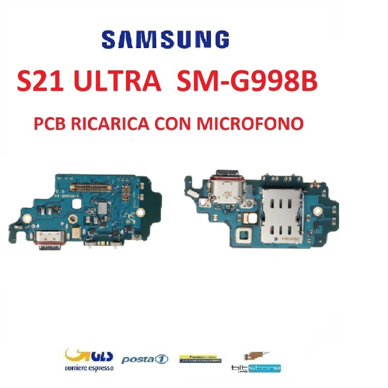 CONNETTORE RICARICA SAMSUNG S21 ULTRA SM G998B DOCK CON MICROFONO AUX