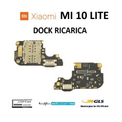 CONNETTORE RICARICA XIAOMI MI 10 LITE M2002J9E / 5G M2002J9G MICROFONO LETTORE SIM DOCK