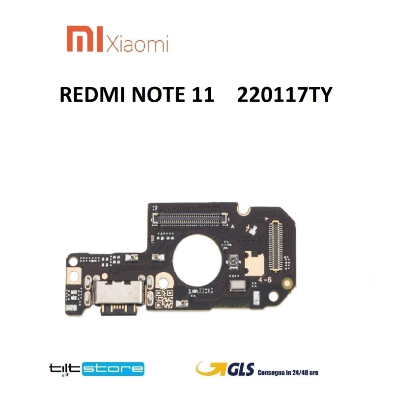 CONNETTORE RICARICA XIAOMI REDMI NOTE 11 NFC 2022 220117TY MICROFONO DOCK CARICA