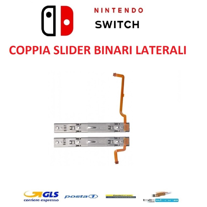 COPPIA SLIDER FLAT LATERALI JOYCON CONSOLE NINTENDO SWITCH INTERNI