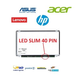 DISPLAY LCD 40 PIN SLIM 15.6 LED NT156WHM-N10 V8.3 HP ACER COMPAQ ASUS F550DP NOTEBBOK
