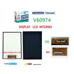 DISPLAY LCD CLEMENTONI CLEMPAD REVOLUTION V60974 SCHERMO INTERNO ORIGINALE RIEGENERATO