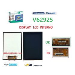 DISPLAY LCD CLEMENTONI CLEMPAD REVOLUTION V62925 SCHERMO INTERNO ORIGINALE RIEGENERATO