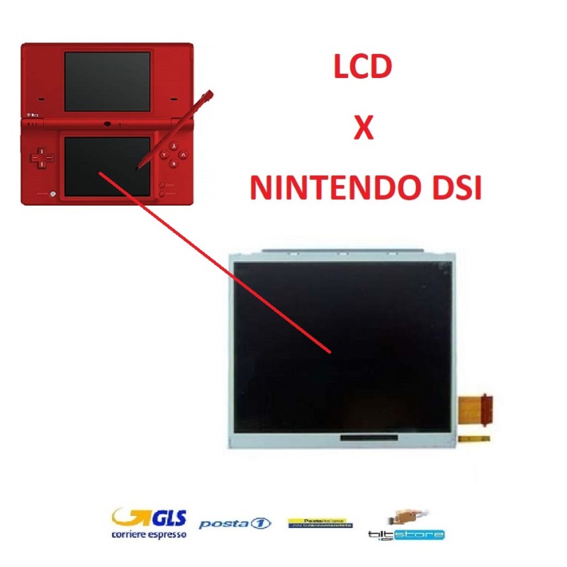 DISPLAY LCD INFERIORE NINTENDO DSI VETRO SCHERMO