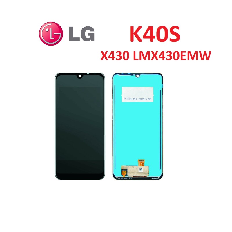 DISPLAY LCD LG K40S X430 LMX430EMW TOUCH SCREEN VETRO SCHERMO NERO