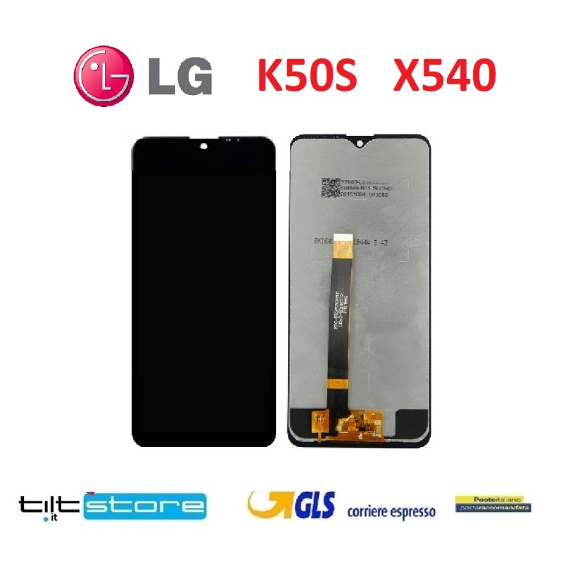 DISPLAY LCD LG K50S X540 LMX540EMW TOUCH SCREEN VETRO SCHERMO NERO