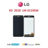 DISPLAY LCD LG K9 2018 LM-X210EM LMX210EM TOUCH SCREEN VETRO SCHERMO NERO