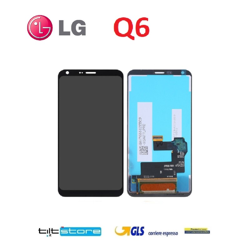 DISPLAY LCD LG Q6 M700 M700A LGM700A DUAL SIM SCHERMO VETRO TOUCH SCREEN NERO