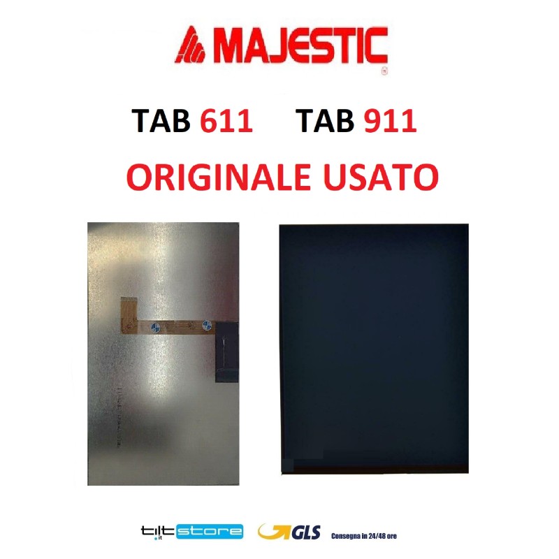 DISPLAY LCD MAJESTIC TAB 611 MAJESTIC TAB 911 SCHERMO ORIGINALE RICONDIZIONATO USATO