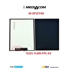 DISPLAY LCD MEDIACOM M-SP1EY4G VERSIONE PCB K101-YL40l-FPC-K2