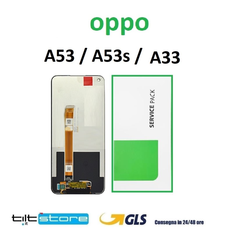 DISPLAY LCD OPPO A53 4G CPH2127 CPH2131 / A53s 4G CPH2135 CPH2139 SCHERMO SERVICE PACK