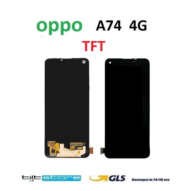 DISPLAY LCD OPPO A74 4G CPH2219 CPH2211 TFT TOUCH SCREEN VETRO SCHERMO NERO