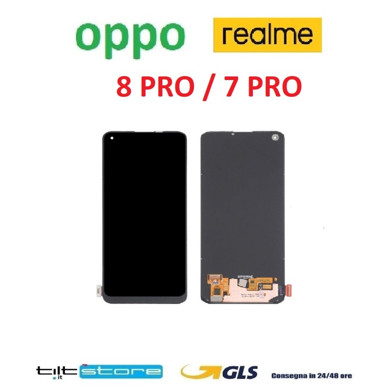 DISPLAY LCD OPPO REALME 8 PRO RMX3081 / 7 PRO RMX2151 TOUCHSCREEN VETRO SCHERMO NERO TFT