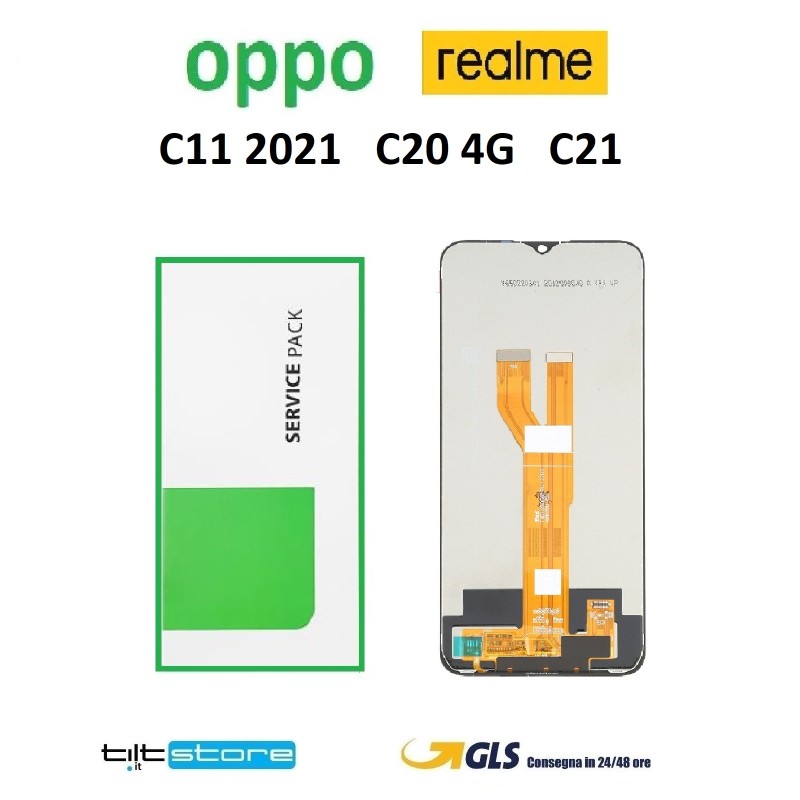 DISPLAY LCD OPPO REALME C11 2021 RMX3231 / C20 RMX3063 RMX3061 / C21 RMX3201 / C20A RMX3063 SERVICE PACK