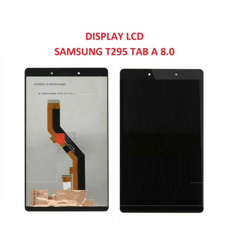 DISPLAY LCD PER SAMSUNG TAB A 8.0 T295 SM-T295 SCHERMO TOUCH SCREEN VETRO NERO