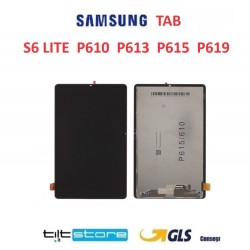 DISPLAY LCD PER SAMSUNG TAB S6 LITE P610 P613 P615 P619 SCHERMO TOUCH SCREEN VETRO NERO