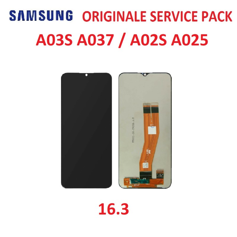 DISPLAY LCD SAMSUNG A03S A037 / A02S A025 16.3 VETRO TOUCH SCHERMO NO FRAME SERVICE PACK