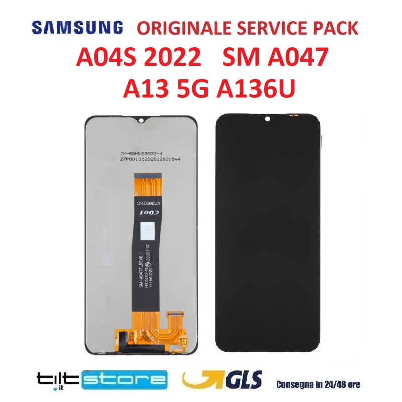 DISPLAY LCD SAMSUNG A04S SM A047 2022 SERVICE PACK SCHERMO NO FRAME