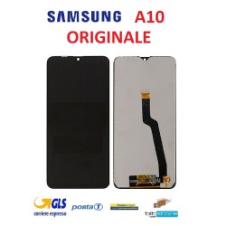 DISPLAY LCD SAMSUNG A10 SM A105 NO FRAME ORIGINALE SERVICE PACK SCHERMO NERO
