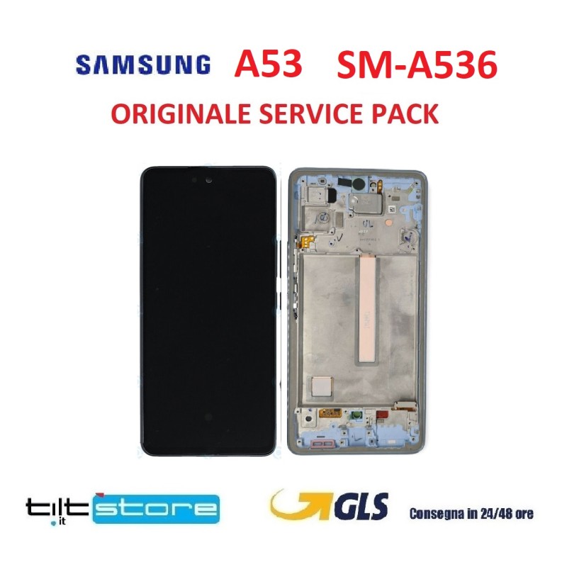 DISPLAY LCD SAMSUNG A53 5G SM A536 A53 BIANCO ORIGINALE SERVICE PACK WHITE