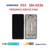 DISPLAY LCD SAMSUNG A53 5G SM A536 A53 BLUE ORIGINALE SERVICE PACK
