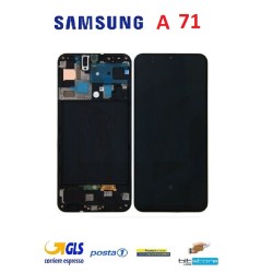 DISPLAY LCD SAMSUNG A71 2020 A715 SM A715F ORIGINALE A71 NERO