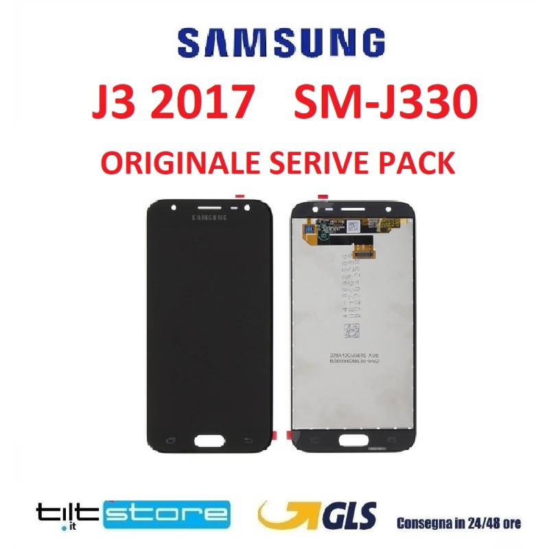 DISPLAY LCD SAMSUNG J330 NERO J3 2017 SM-J330F ORIGINALE SERVICE PACK
