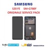DISPLAY LCD SAMSUNG S20 FE SM G781 G780 NERO ORIGINALE SERVICE PACK SCHERMO VETRO