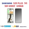DISPLAY LCD SAMSUNG S20 PLUS 5G SM G985 G986 BIANCO ORIGINALE SERVICE PACK SCHERMO