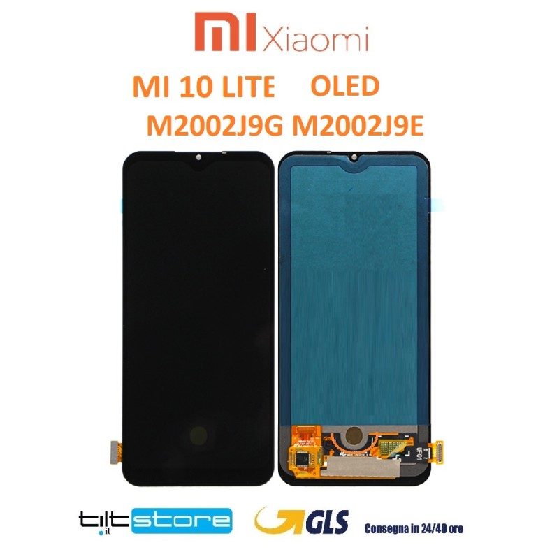 DISPLAY LCD XIAOMI MI 10 LITE 5g OLED M2002J9G M2002J9E TOUCH SCREEN SCHERMO NERO