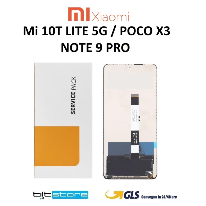 DISPLAY LCD XIAOMI Mi 10T LITE 5G M2007J17G / POCO X3 M2007J20CG / POCO X3 PRO ORIGINALE SERVICE PACK
