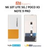 DISPLAY LCD XIAOMI Mi 10T LITE 5G M2007J17G / POCO X3 M2007J20CG / POCO X3 PRO ORIGINALE SERVICE PACK
