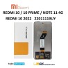 DISPLAY LCD XIAOMI REDMI 10 2022 22011119UY / 10 PRIME M21061119DG / 22011119AG SCHERMO SERVICE PACK